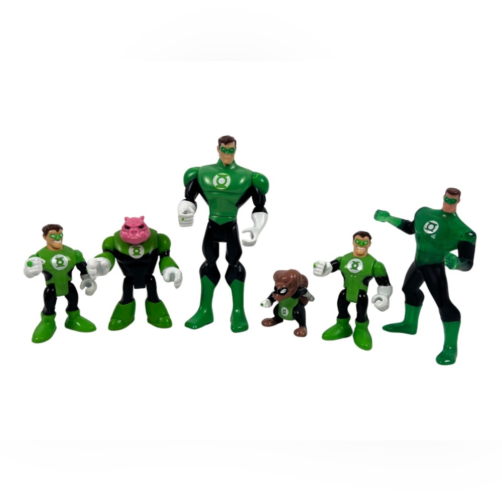 Imaginext Green Lantern Lot Of 6 Figures Kilowog, Bd'g Mattel Justice League